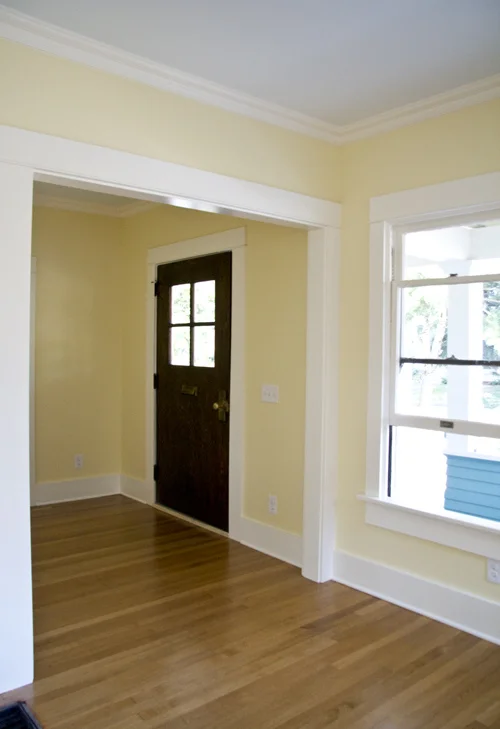 Large original entrance door of a house