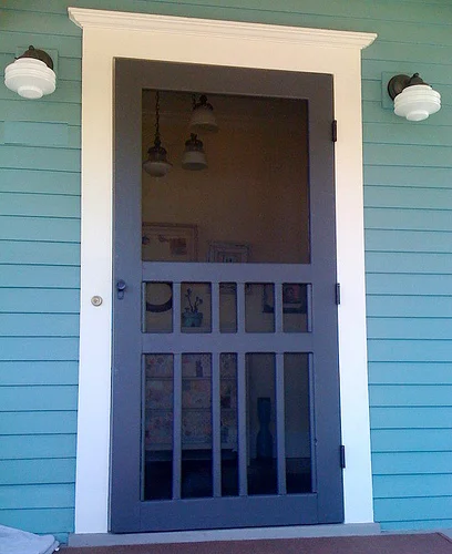 Original vintage screen door