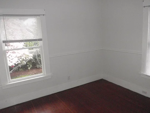 Pre-renovation state of a room