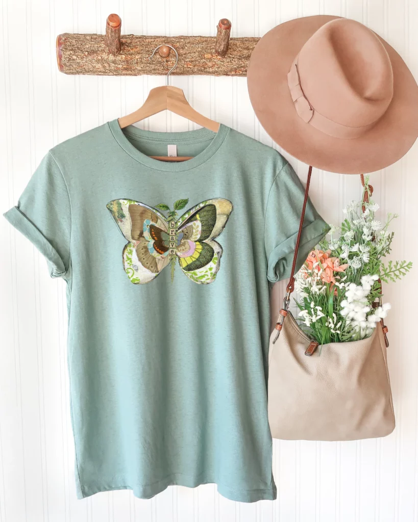 Bella Canvas Heather Dusty Blue T-Shirt