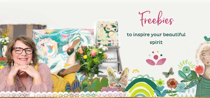 Blog page offering freebies