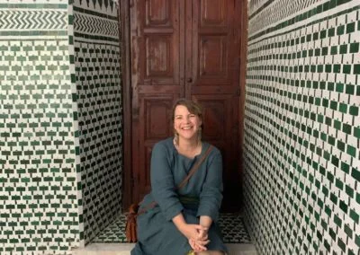 Kelly Rae traveling in Morocco
