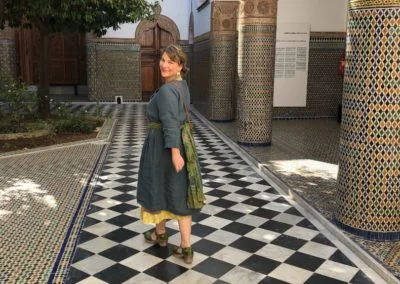 Kelly Rae traveling in Morocco