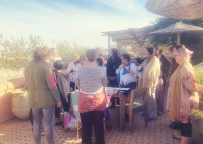Kelly Rae traveling in Morocco