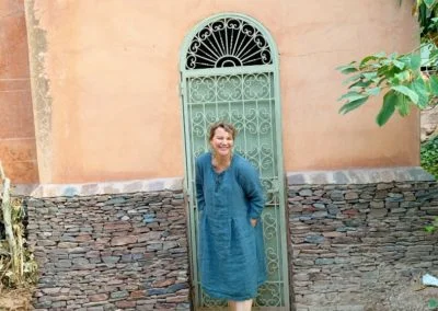 Kelly Rae in a photograph from her trip to Morocco