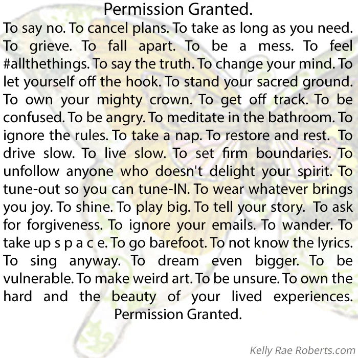 Image showcasing confirmation of granted permission