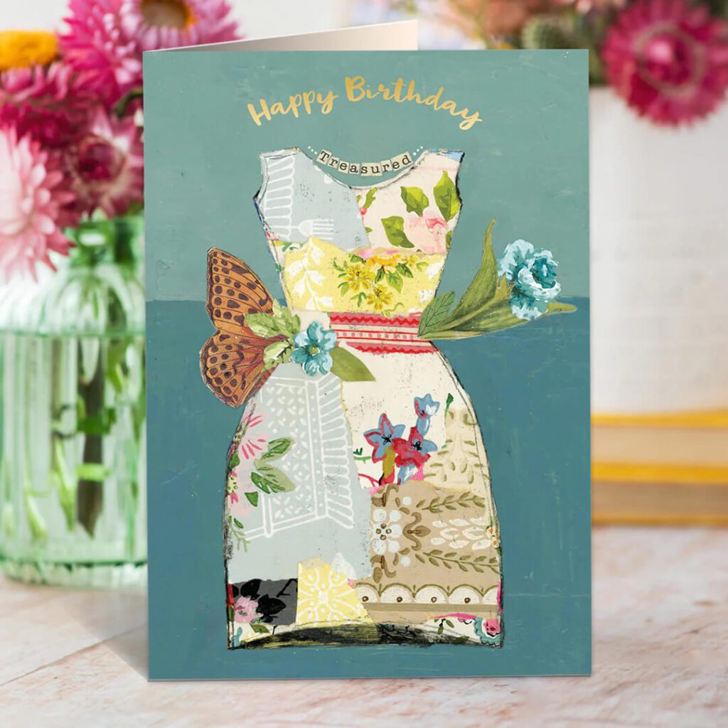 Kelly Rae Roberts Birthday Dress Card