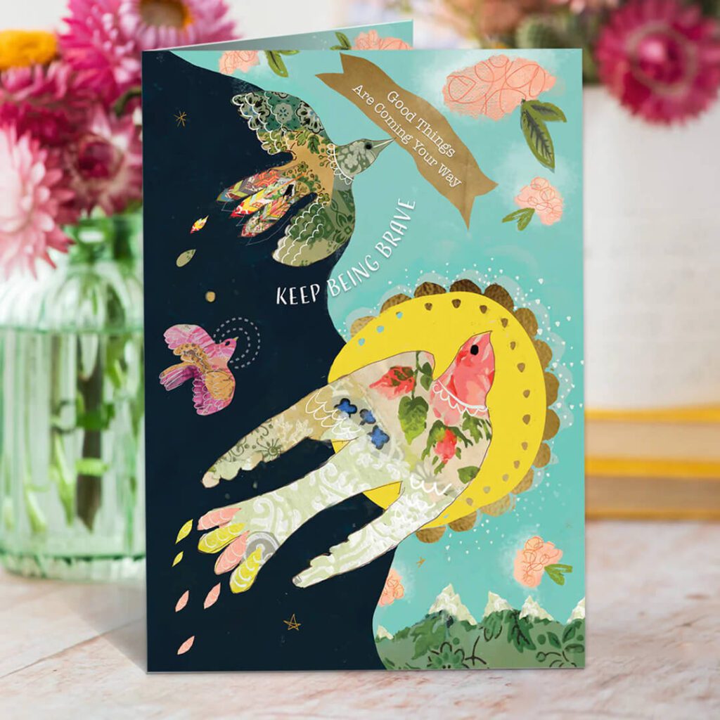 Kelly Rae Roberts Soaring Birds Encouragement Card