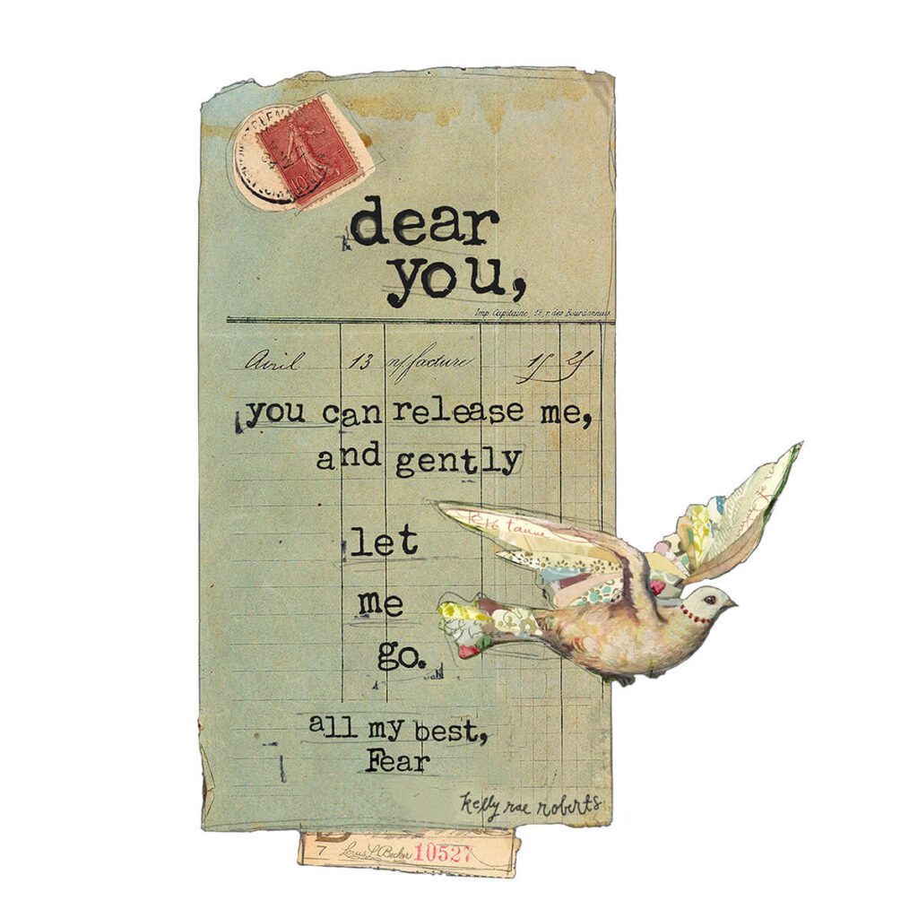 Kelly Rae Roberts All My Best, Fear Sticker