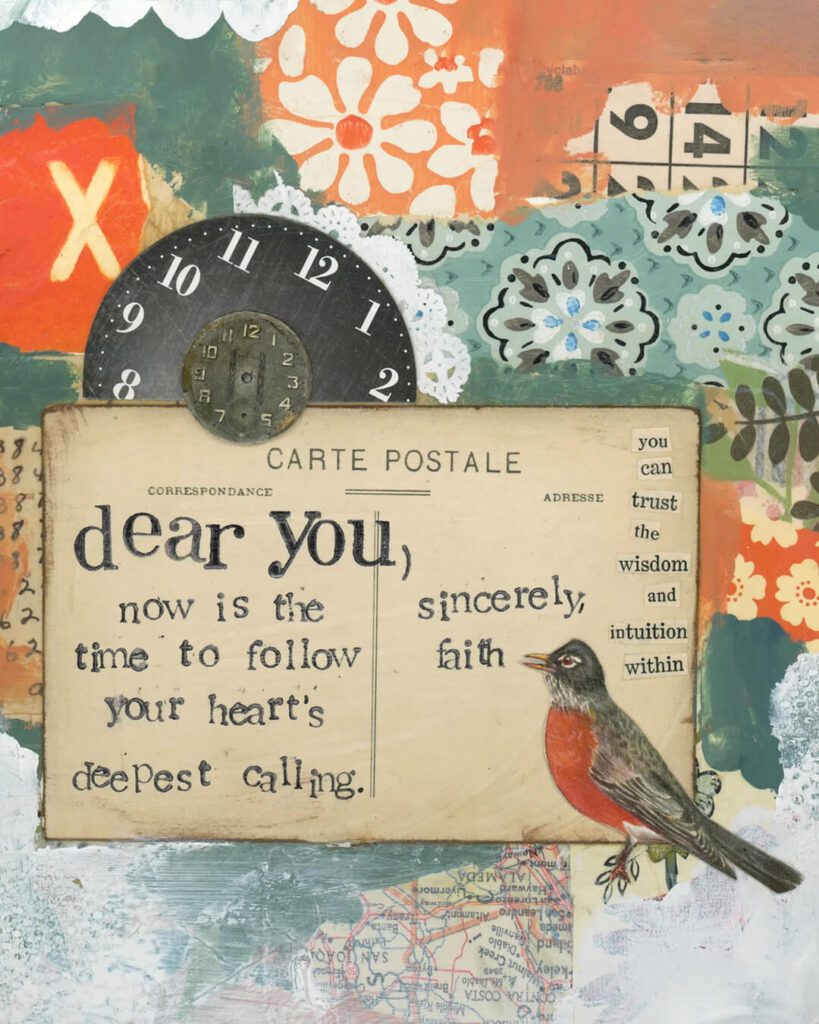 Sincerely Faith Print by Mixed Media Artist Kelly Rae Roberts
