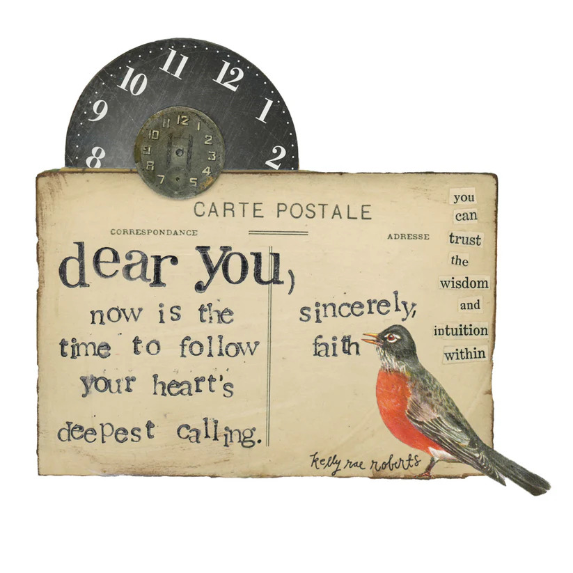 Sincerely Faith Sticker by Mixed Media Artist Kelly Rae Roberts