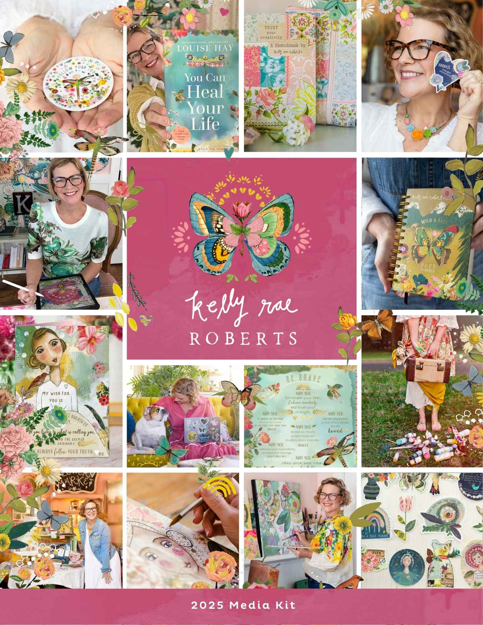 Kelly Rae Roberts illustrated edition of the book You Can Heal Your Life by Louise Hay.