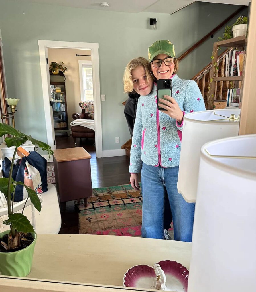 Kelly Rae Roberts with son True