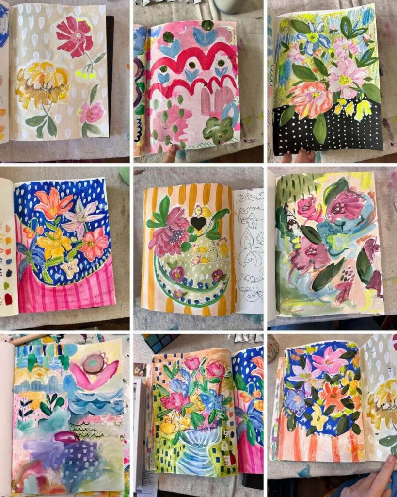 Make Bad Art Journal by mixed media artist Kelly Rae Roberts