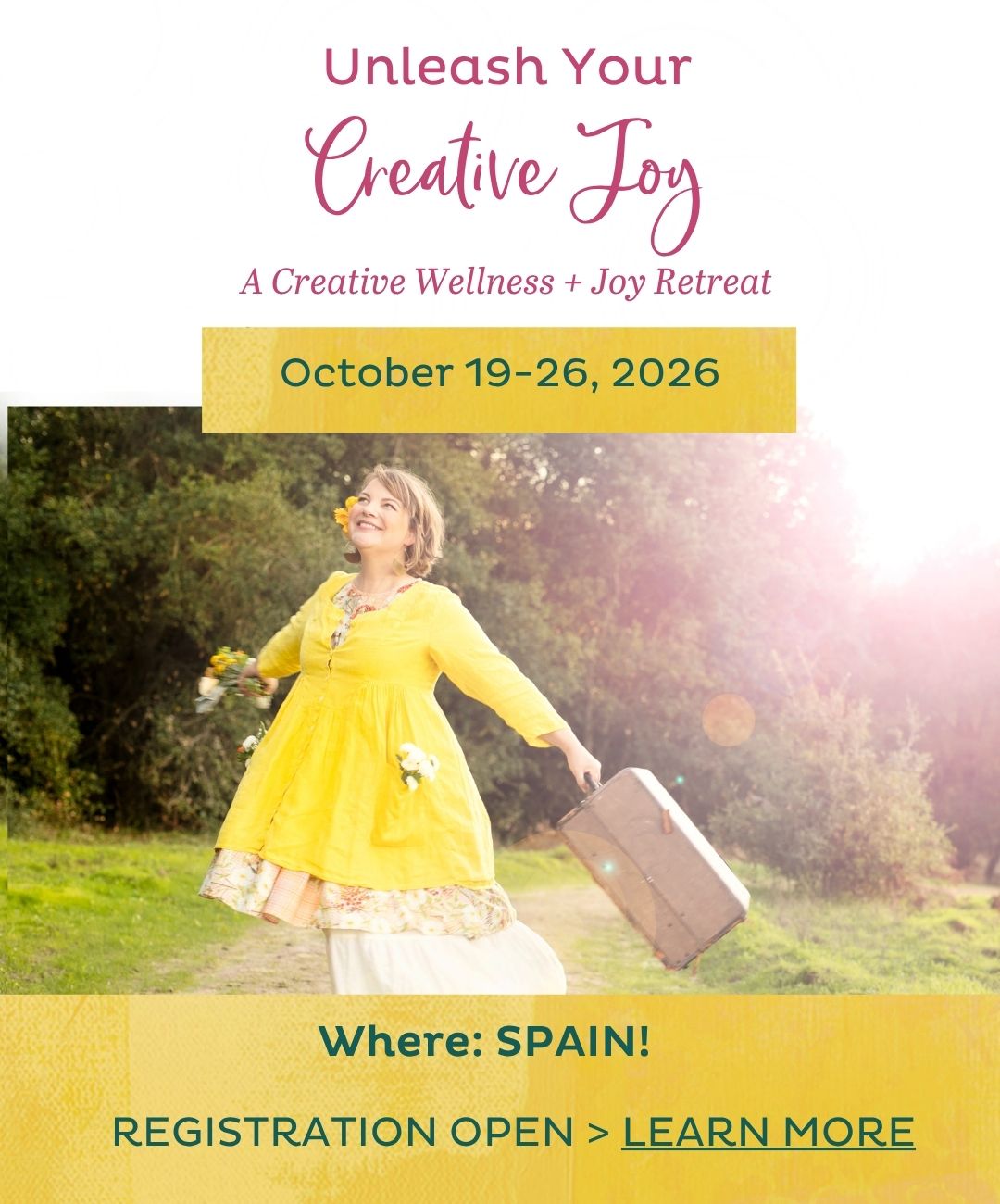 Creative Wellness & Joy Retreat in Spain!
