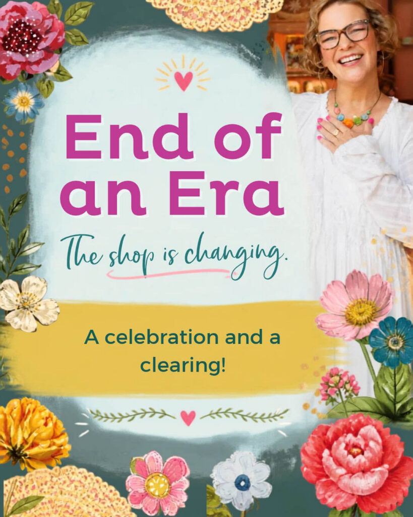 Kelly Rae Roberts End of an Era celebration and clearing 