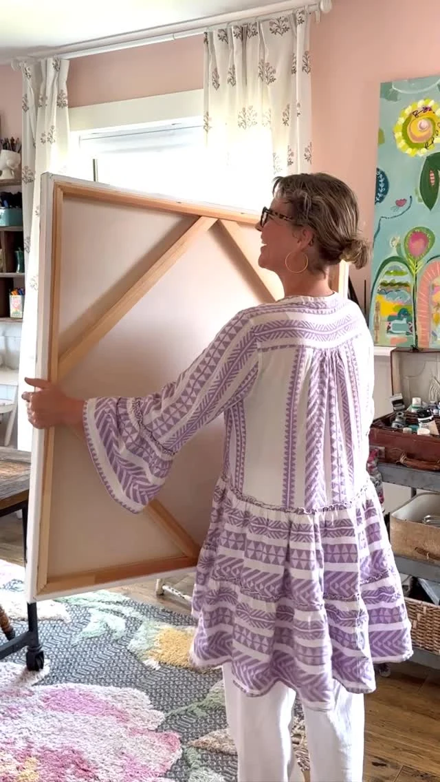 I’ve been painting up a storm over here. And my creative spirit is bursting. I’m calling it my summer of painting and so far we are off to a great start! Trying to stay, loose, bold, and carefree.